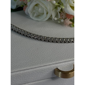 Elegant 925 Sterling Silver CZ Bracelet Length 7.5 Inch