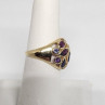 10K Yellow Gold & Tourmaline Ring Size 5.5