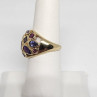 10K Yellow Gold & Tourmaline Ring Size 5.5