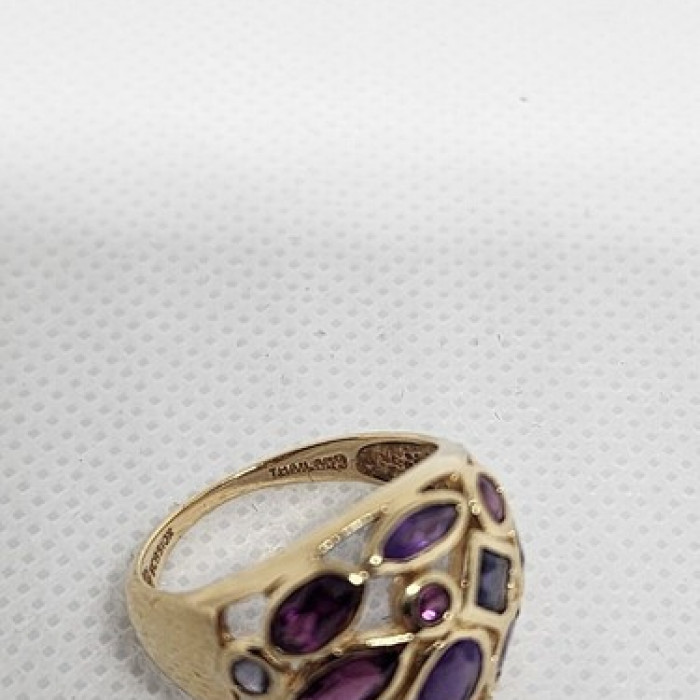 10K Yellow Gold & Tourmaline Ring Size 5.5