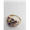 10K YELLOW GOLD & TOURMALINE RING  SIZE 5.5