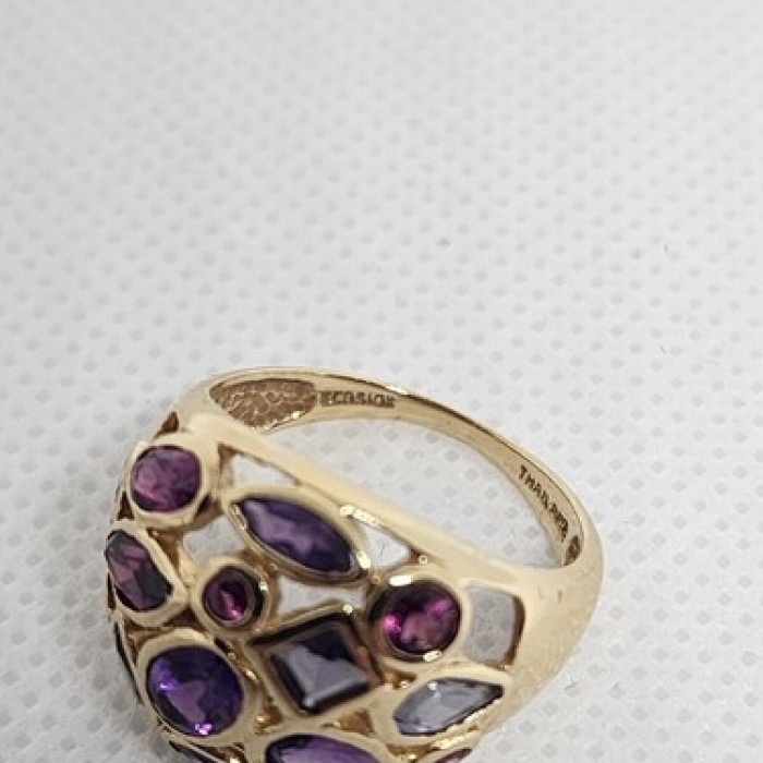 10K Yellow Gold & Tourmaline Ring Size 5.5
