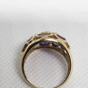 10K Yellow Gold & Tourmaline Ring Size 5.5