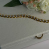 Charming 925 Sterling Silver Gold Plated Bracelet Length 7.5 Inch