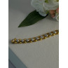 Charming 925 Sterling Silver Gold Plated Bracelet Length 7.5 Inch