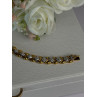 Charming 925 Sterling Silver Gold Plated Bracelet Length 7.5 Inch