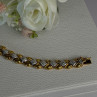 Charming 925 Sterling Silver Gold Plated Bracelet Length 7.5 Inch
