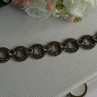 925 Sterling Silver Amethyst Citrine Topaz Marcasite Bracelet Length 7.5 Inch
