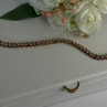 Fas 925 Sterling Silver Gold Plated CZ Bracelet Length 8.5 Inch