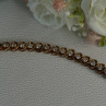 Fas 925 Sterling Silver Gold Plated CZ Bracelet Length 8.5 Inch