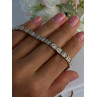Charming 925 Sterling Silver Gold Plated Bracelet Length 8 Inch