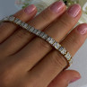 Charming 925 Sterling Silver Gold Plated Bracelet Length 8 Inch