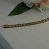 Charming 925 Sterling Silver Gold Plated Bracelet Length 8 Inch