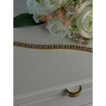 Charming 925 Sterling Silver Gold Plated Bracelet Length 8 Inch