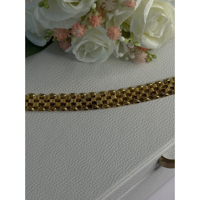 925 Sterling Silver Gold Plated Italy Milor Bracelet Length 7 Inch