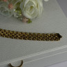 925 Sterling Silver Gold Plated Italy Milor Bracelet Length 7 Inch