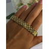925 Sterling Silver Gold Plated Italy Milor Bracelet Length 7 Inch