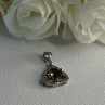 925 Sterling Silver Spinel & Beryl Pendant Length 0.95 Inch