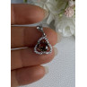 925 Sterling Silver Spinel & Beryl Pendant Length 0.95 Inch