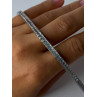 Elegant 925 Sterling Silver CZ Bracelet Length 8 Inch
