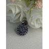 925 Sterling Silver Tanzanite Flower Pendant Length 0.85 Inch