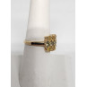 10K YELLOW GOLD CITRINE & AQUAMARINE RING  SIZE 6