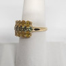 10K Yellow Gold Citrine & Aquamarine Ring Size 6