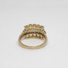 10K Yellow Gold Citrine & Aquamarine Ring Size 6
