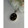 925 Sterling Silver Real Pressed Flower Pendant Length 1.70 Inch