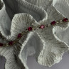 Lovely 925 Sterling Silver Ruby Bracelet Length 7