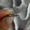 Lovely 925 Sterling Silver Ruby Bracelet Length 7