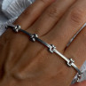 Elegant Italy 925 Sterling Silver Bracelet Length 7