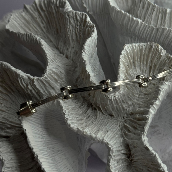 Elegant Italy 925 Sterling Silver Bracelet Length 7