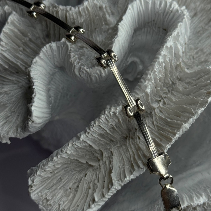 Elegant Italy 925 Sterling Silver Bracelet Length 7