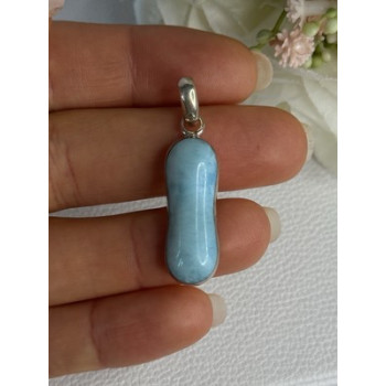 925 Sterling Silver Turquoise Pendant Length 1.50 Inch
