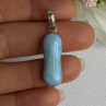 925 Sterling Silver Turquoise Pendant Length 1.50 Inch