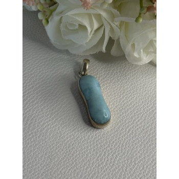 925 Sterling Silver Turquoise Pendant Length 1.50 Inch