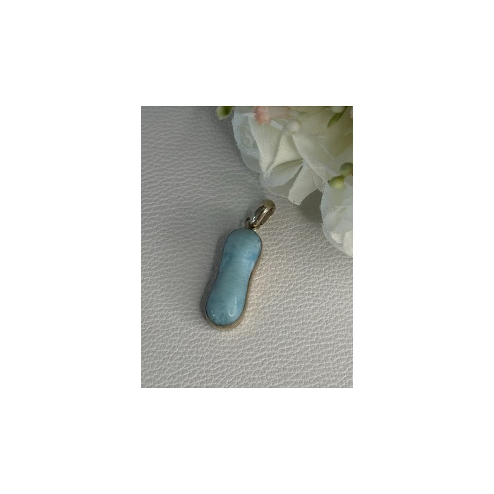 925 Sterling Silver Turquoise Pendant Length 1.50 Inch