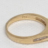 14K Yellow Gold Emerald & Diamonds Ring Size 5.5