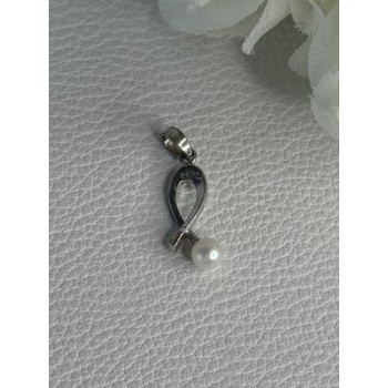 925 STERLING SILVER PEARL PENDANT LENGTH 0.80 INCH