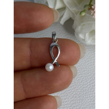 925 STERLING SILVER PEARL PENDANT LENGTH 0.80 INCH