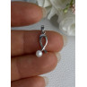 925 STERLING SILVER PEARL PENDANT LENGTH 0.80 INCH