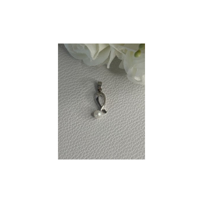 925 STERLING SILVER PEARL PENDANT LENGTH 0.80 INCH
