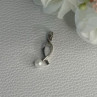925 Sterling Silver Pearl Pendant Length 0.80 Inch