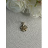 925 Sterling Silver Flower Pendant Length 0.60 Inch