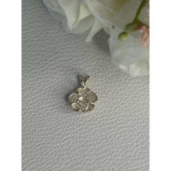 925 Sterling Silver Flower Pendant Length 0.60 Inch