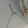 925 Sterling Silver Diamond Cross Necklace Length 20/18 Inch