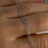 925 Sterling Silver Diamond Cross Necklace Length 20/18 Inch