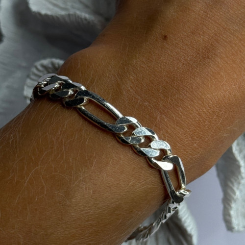 Mens 925 Sterling Silver Bracelet Length 8