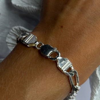 Mens 925 Sterling Silver Bracelet Length 8